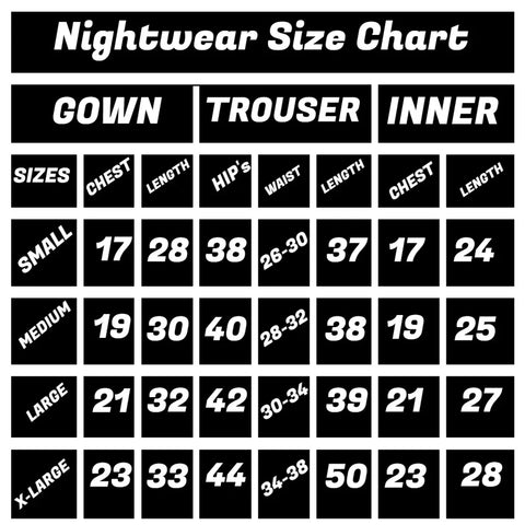 Black 3 Piece Night suit
