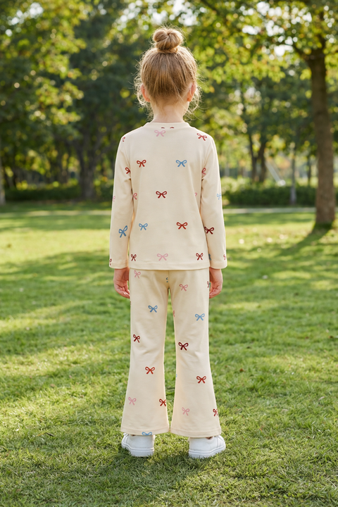 OFF White Ribbon Printed Kids Suit