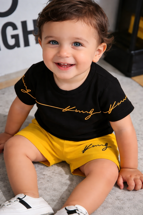 Black King Signature Kids T-Shirt & Short