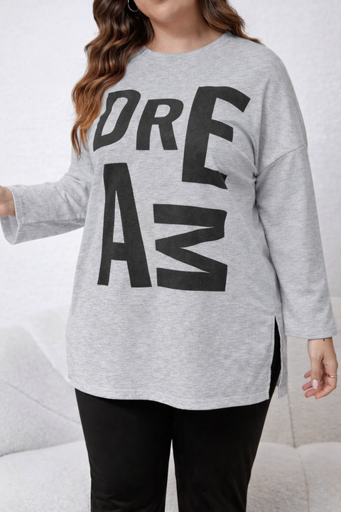 Grey Dreams Long Shirt With Black Trouser Night Suit