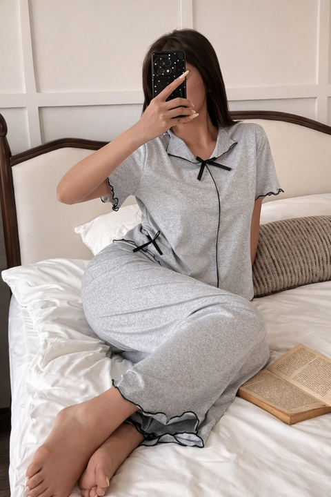 Grey Women’s Soft Lounge Wear Suit