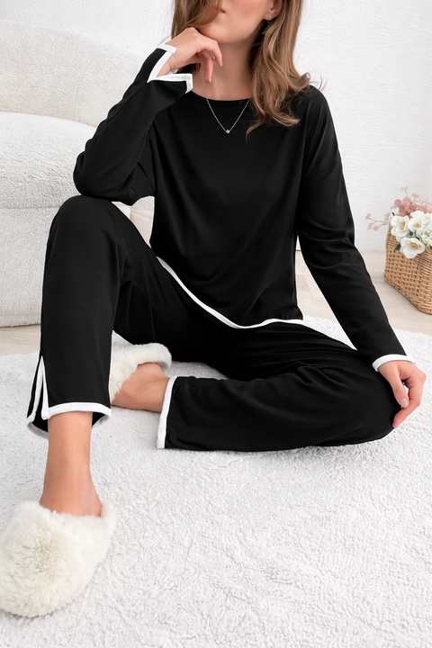 Black Women’s Soft Lounge Wear Suit