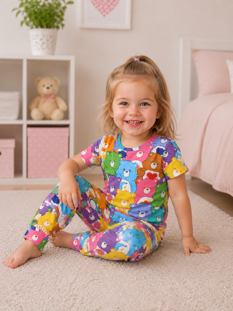 Multicolor Bear Printed Kids Suit