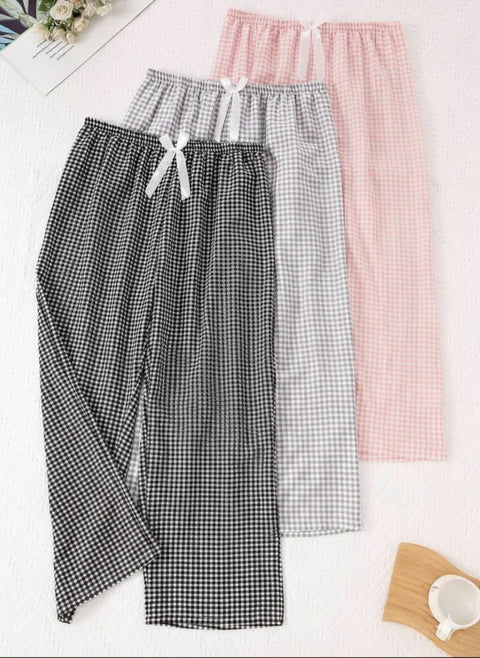 Pack of 3 Small Check Printed Plazo For Her