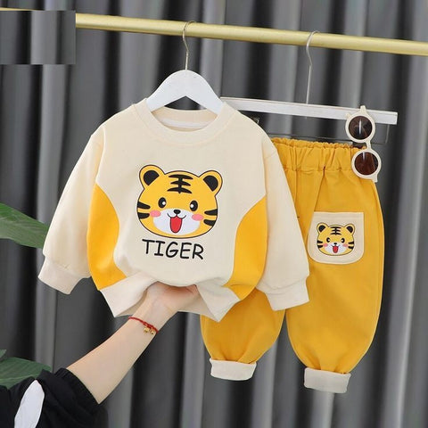 Cozy Roar: Kids Winter Tiger Tracksuit