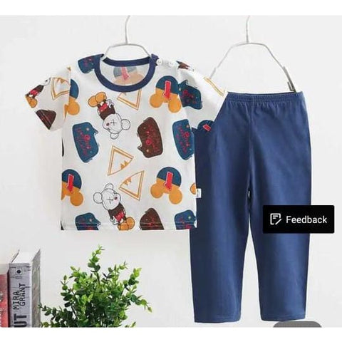 White Multi Bears Printed The Ultimate Kids Sleep Suit